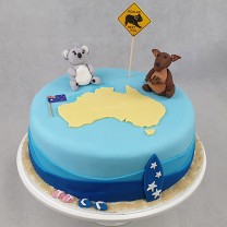 Countries - Australia Themed Cake (D,V)